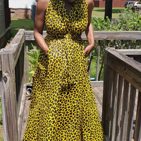 Leopard Print Maxi Dress - Picture 3 of 4